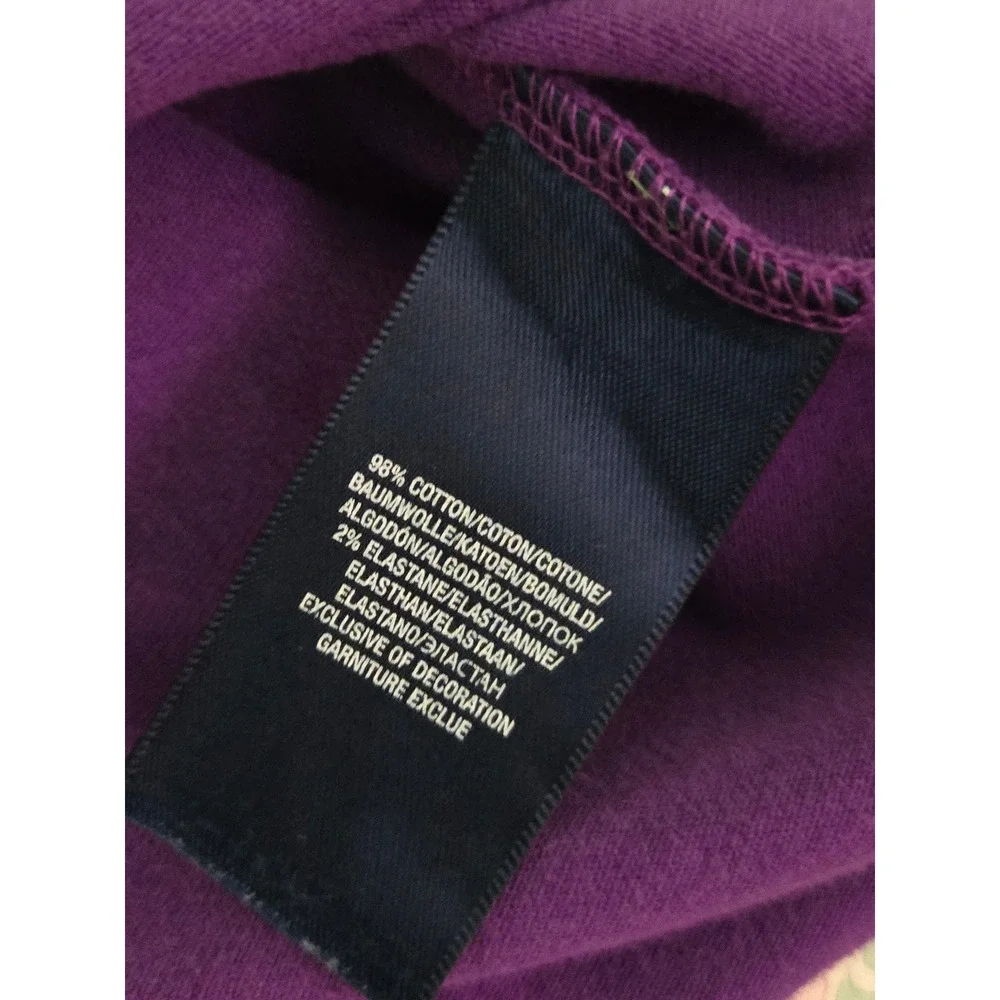 Ralph‎ Lauren Kids Polo Shirt Size 6 Purple Equestrian Patch Short Sleeve